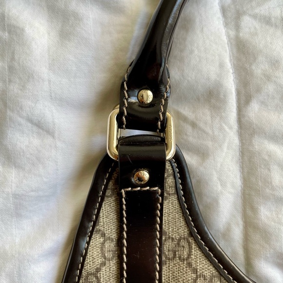Gucci Monogram Joy Shoulder Bag (Brown, Horsebit style) - Picture 6 of 7